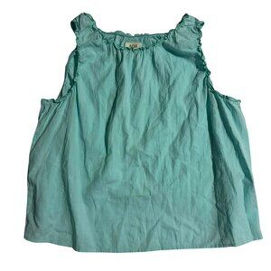 Women’s a.n.a blue turquoise Tank Blouse Top Open Back Size XL